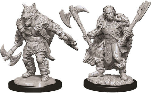 D&D Nolzur's Marvelous Unpainted Miniatures: Half-Orc Barbarian Miniatures WizKids   