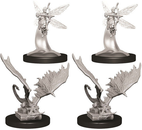 D&D Nolzur's Marvelous Unpainted Miniatures: Pseudodragon & Sprite Miniatures WizKids   