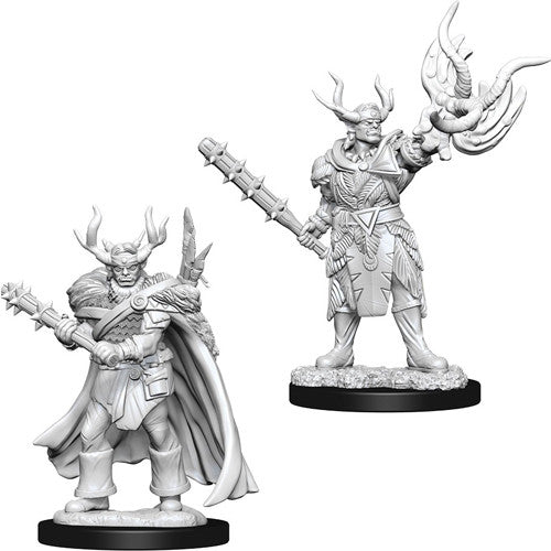 Pathfinder Deep Cuts Unpainted Miniatures: Male Half-Orc Druid Miniatures WizKids   