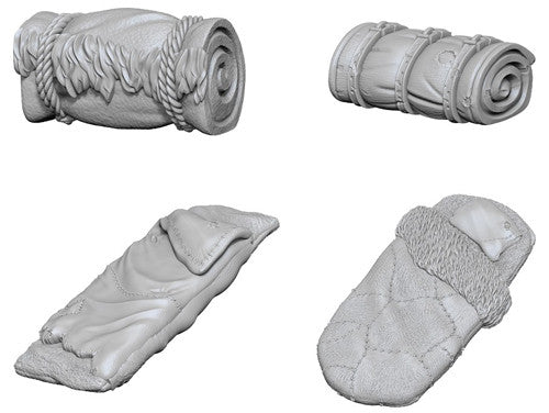 WizKids Deep Cuts Unpainted Miniatures: Bedrolls Miniatures WizKids   