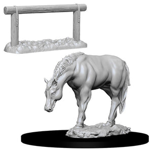 WizKids Deep Cuts Unpainted Miniatures: Horse and Hitch Home page WizKids   
