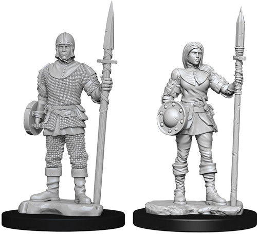 WizKids Deep Cuts Unpainted Miniatures: Guards Miniatures WizKids   