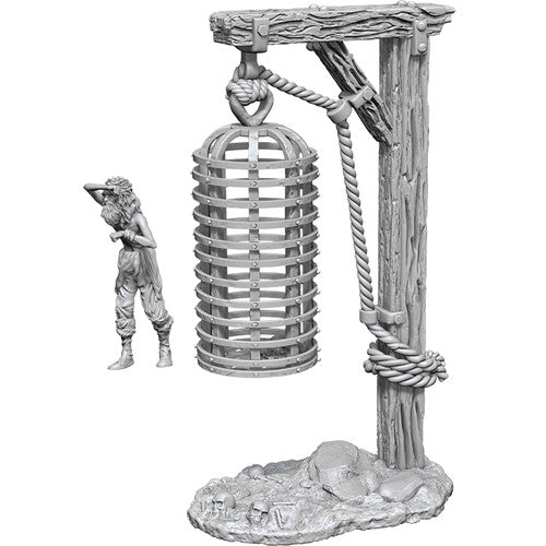 WizKids Deep Cuts Unpainted Miniatures: Hanging Cage Miniatures WizKids   