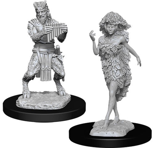 D&D Nolzur's Marvelous Unpainted Miniatures: Satyr & Dryad Miniatures WizKids   
