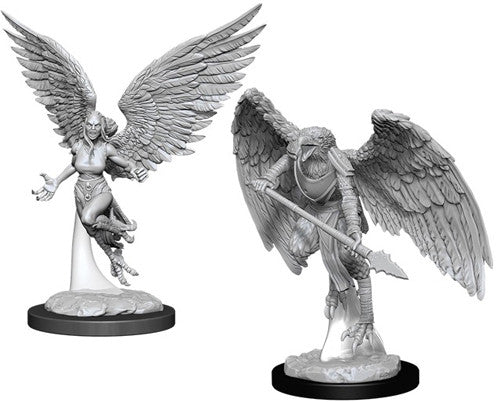 D&D Nolzur's Marvelous Unpainted Miniatures: Harpy & Arakocra Miniatures WizKids   