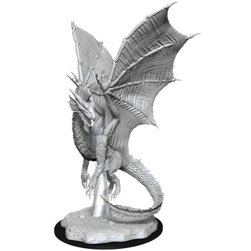 D&D Nolzur's Marvelous Unpainted Miniatures: Young Silver Dragon Miniatures WizKids   