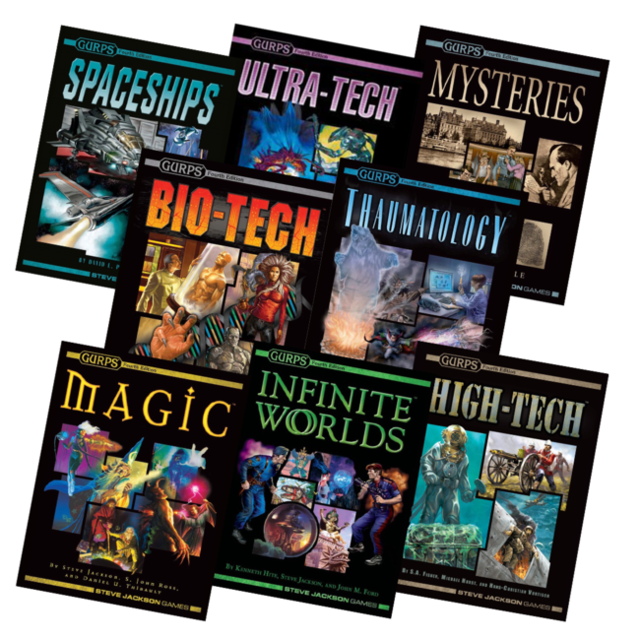 GURPS 4e Reprint Bundle Role Playing Games Steve Jackson Games