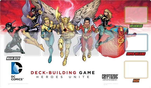 DC Comics Deckbuilding Game Heroes Unite Playmat Home page Cryptozoic Entertainment   