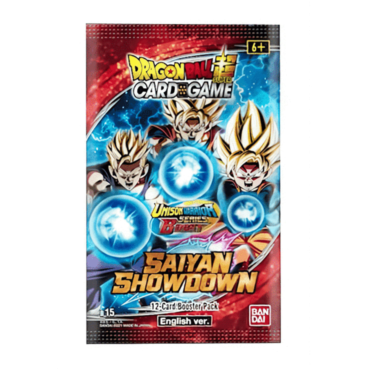 Dragon Ball Super TCG S6 Unison Warrior Series - Saiyan Showdown Booster Pack Trading Card Games Bandai   