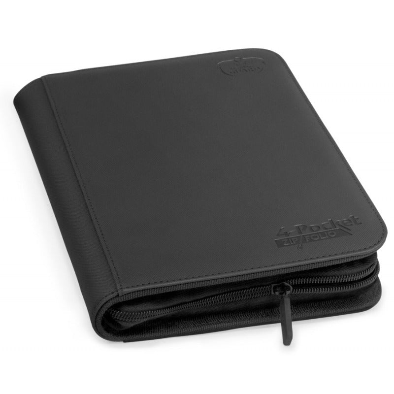 Ultimate Guard 8pkt Zipfolio XenoSkin Binder Black (10351) Supplies Ultimate Guard