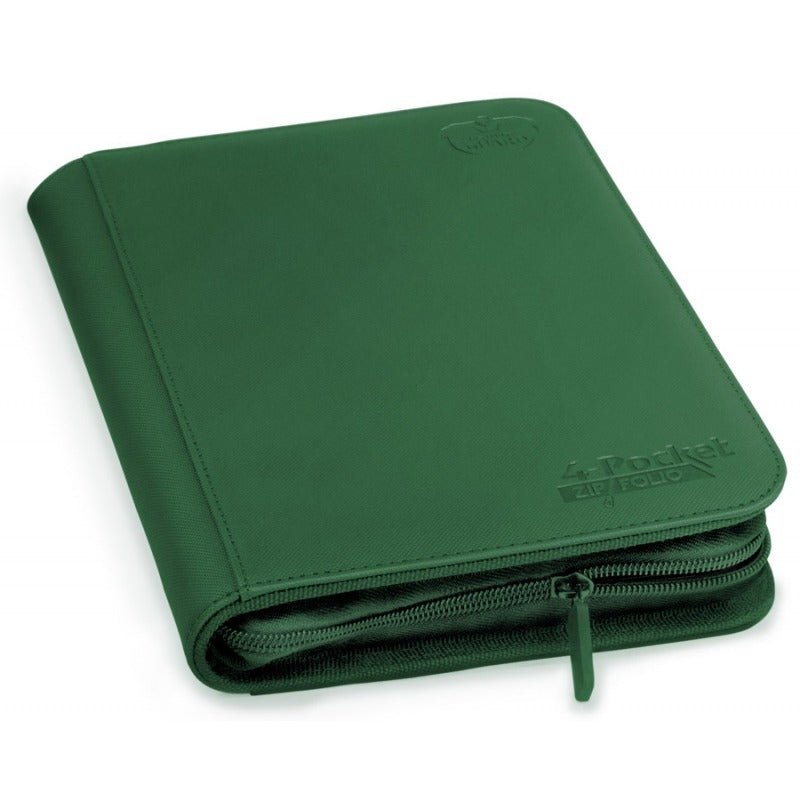 Ultimate Guard 4pkt Zipfolio XenoSkin Binder Green (10353) Supplies Ultimate Guard   