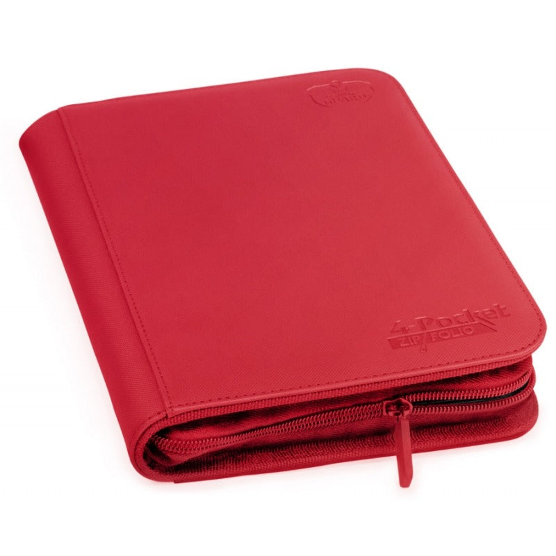 Ultimate Guard 4pkt Zipfolio XenoSkin Binder Red (10355) Supplies Ultimate Guard   