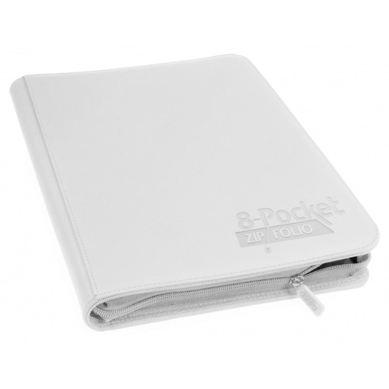 Ultimate Guard 8pkt Zipfolio XenoSkin Binder White (10433) Supplies Ultimate Guard   